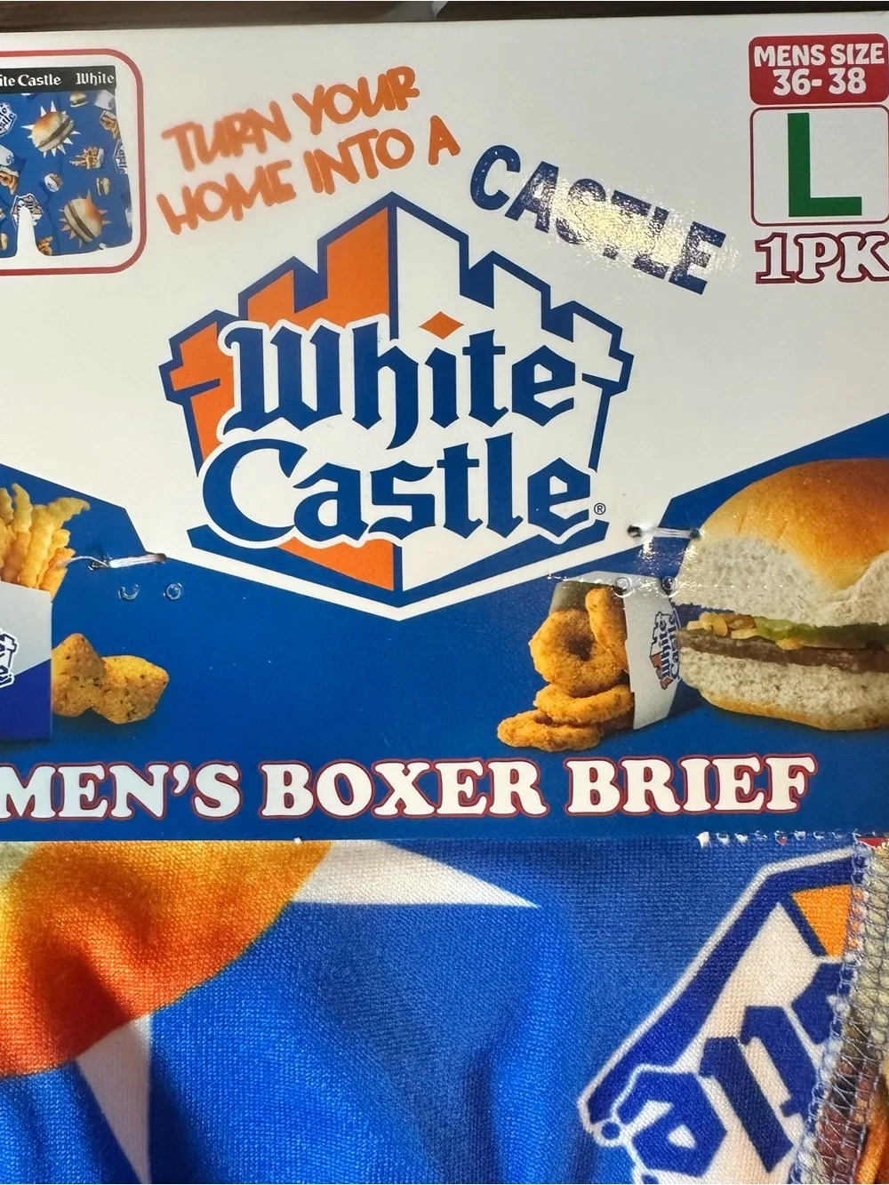 Big League Chew  & White Castle Mens Boxer Brief Size Large (36-38) NEW